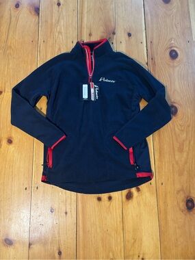 Polaris Navy Red 1/4 Zip Fleece Pullover Men’s Large NWT